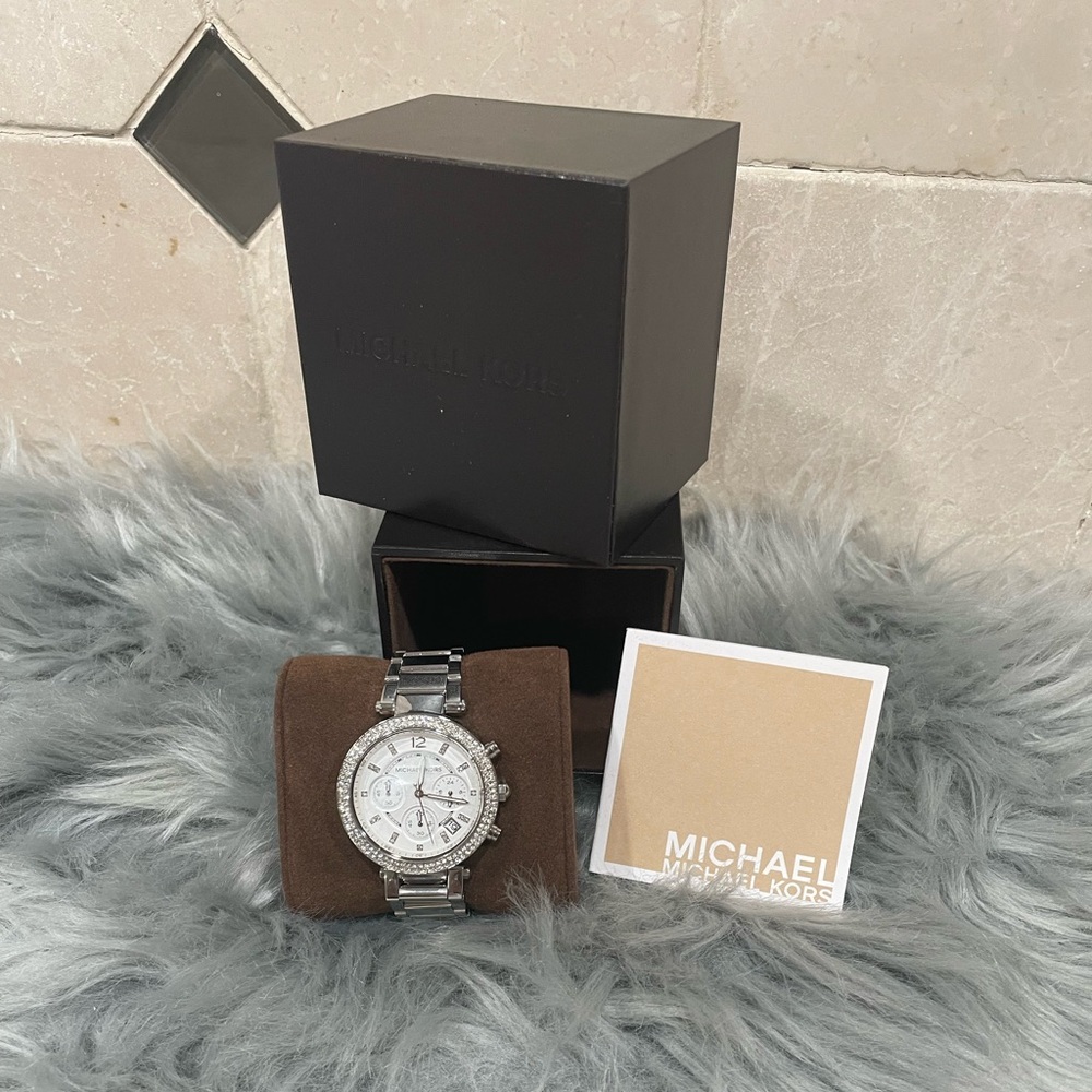 New Michael Kors Watch with rhinestone accent